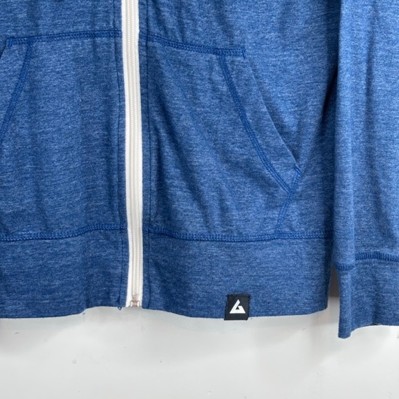 American Giant Hoodie Womens S Blue Full Zip Lightweight Outdoor Made In USA - Picture 3 of 10